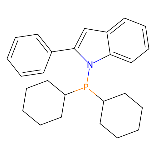 1-(Dicyclohexylphosphino)-2-phenyl-1H-indole, min 98%, 100 mg