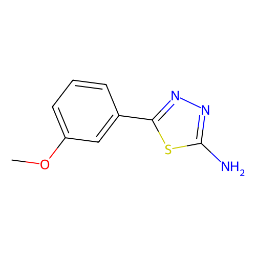 5-(3-Methoxyphenyl)-1, 3, 4-thiadiazol-2-amine, min 96%, 1 gram