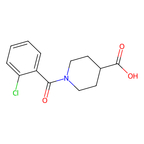 1-(2-Chlorobenzoyl)piperidine-4-carboxylic acid, min 98%, 1 gram
