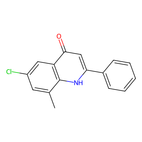6-Chloro-8-methyl-2-phenyl-4-quinolinol, min 97%, 100 mg