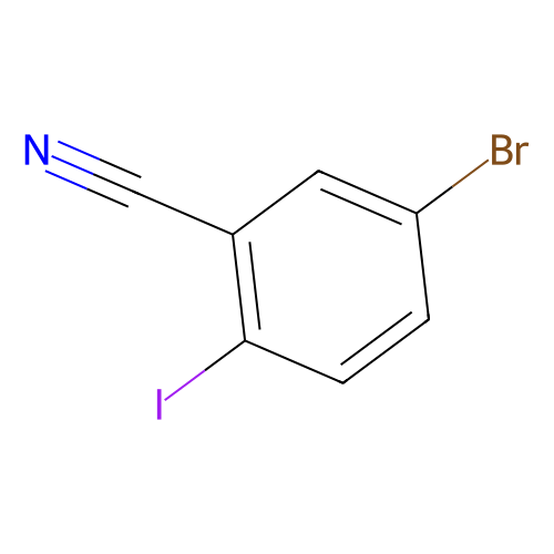 5-Bromo-2-iodobenzonitrile, min 98% (GC), 1 gram