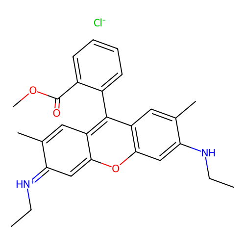 Rhodamine 590 Chloride, min 93%, 1 gram