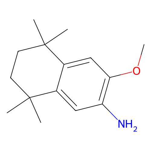 3-Methoxy-5, 5, 8, 8-tetramethyl-5, 6, 7, 8-tetrahydronaphthalen-2-amine, min 98%, 100 mg