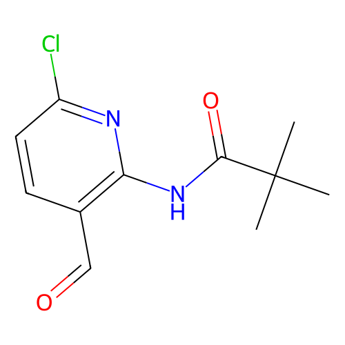 N-(6-Chloro-3-formylpyridin-2-yl)pivalamide, min 97%, 100 mg