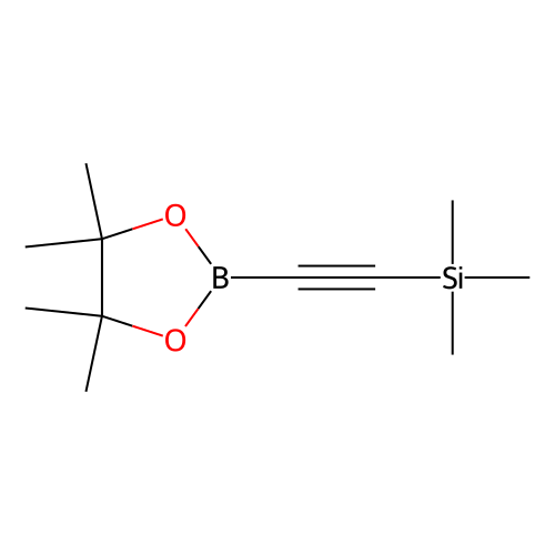 Trimethyl((4, 4, 5, 5-tetramethyl-1, 3, 2-dioxaborolan-2-yl)ethynyl)silane, min 95%, 100 mg