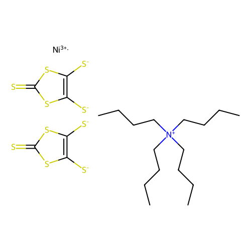 Tetrabutylammonium Bis(1, 3-dithiole-2-thione-4, 5-dithiolato)nickel(III) Complex, min 98% (HPLC)(T), 100 mg