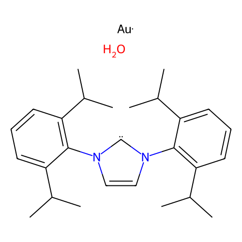 1, 3-Bis(2, 6-di-i-propylphenyl)imidazol-2-ylidenegold(I) hydroxide, min 97%, 100 mg