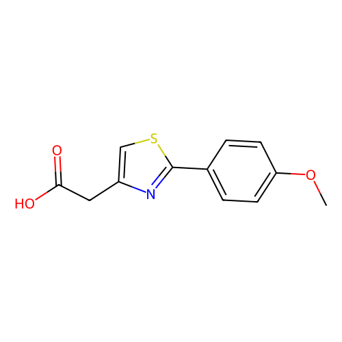 2-(4-Methoxyphenyl)thiazol acetic acid, min 97%, 1 gram