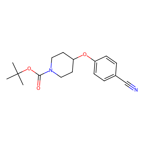 tert-Butyl 4-(4-cyanophenoxy)piperidine-1-carboxylate, min 97%, 1 gram
