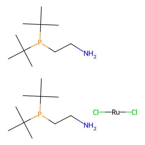 Dichlorobis[2-(di-t-butylphosphino)ethylamine]ruthenium(II), min 97%, 100 mg