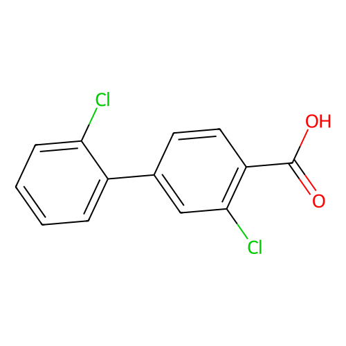 2-Chloro-4-(2-chlorophenyl)benzoic acid, min 95%, 100 mg