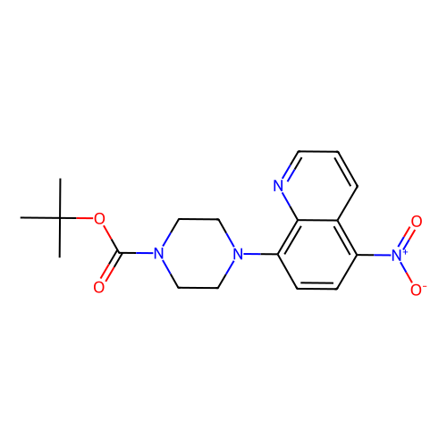 1-BOC-4-(5-nitroquinolin-8-yl)piperazine, min 97%, 1 gram