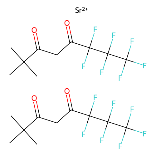 Bis(6, 6, 7, 7, 8, 8, 8-heptafluoro-2, 2-dimethyl-3, 5-octanedionate)strontium hydrate [Sr(FOD)2], min 95%, 1 gram