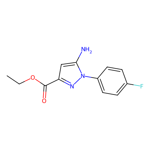 Ethyl 5-amino-1-(4-fluorophenyl)-1H-pyrazole-3-carboxylate, min 95%, 100 mg