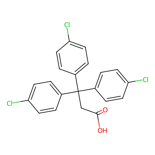 3, 3, 3-Tris(4-chlorophenyl)propionic acid, min 97%, 1 gram
