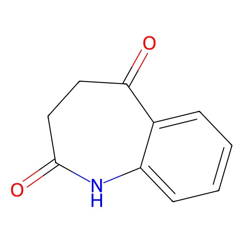 Aladdin Scientific 3, 4-Dihydrobenzo[b]azepine-2, 5-dione, min 97%, 100 mg, chemical structure diagram showing a fused benzene and azepine ring with two keto groups and an NH group.