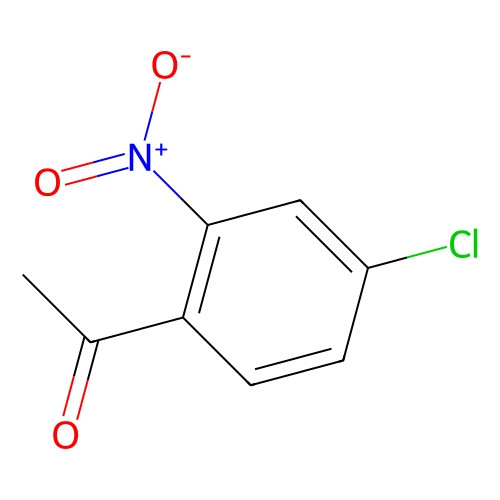 Aladdin Scientific 4'-Chloro-2'-nitroacetophenone, 97% purity, chemical structure diagram showing a benzene ring with a chloro group and nitrated functional groups.