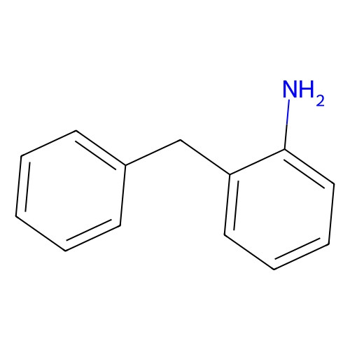 Aladdin Scientific 2-Benzylaniline, min 98%, 1 gram, chemical structure diagram of 2-Benzylaniline showing a biphenyl group with an amino group attached.