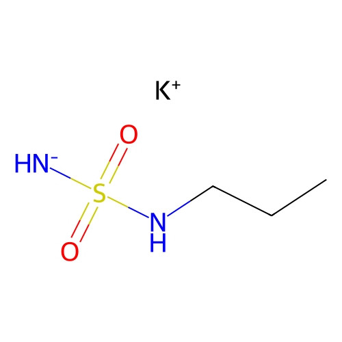 Aladdin Scientific n-Propylsulfamoyl amide Potassium, min 98%, 1 gram, chemical structure diagram of the compound