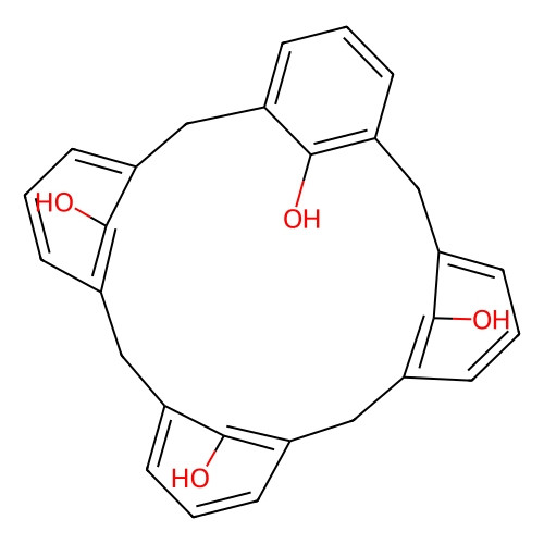 Aladdin Scientific Calix[4]arene, chemical structure diagram with hydroxyl groups, high purity, minimum 98% (HPLC), 100 mg