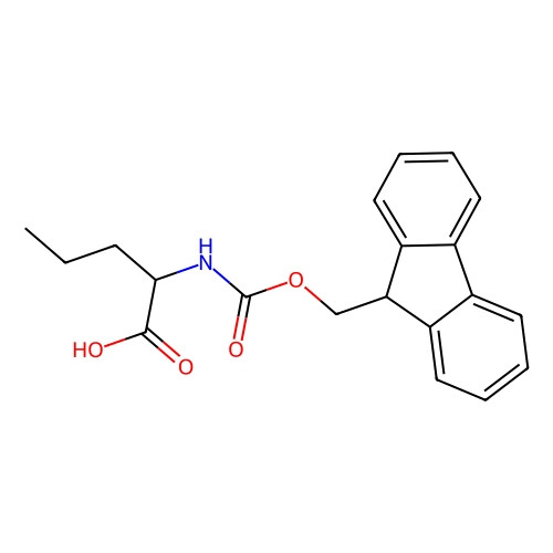 Aladdin Scientific Fmoc-d-nva-oh, min 97%, 1 gram, chemical structure illustration for peptide synthesis.