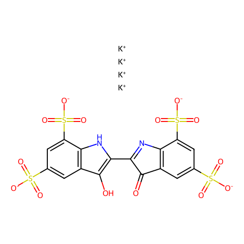 Indigotetrasulfonic Acid Tetrapotassium Salt Hydrate, min 90% (HPLC), 100 mg