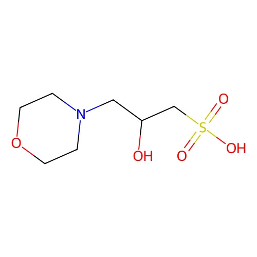 Aladdin Scientific Biological Buffer, 3-(N-Morpholino)-2-hydroxy-1-propanesulfonic acid, min 99%, 100 grams 
