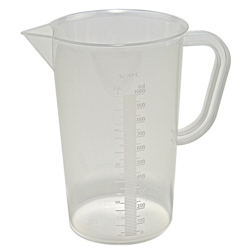 Tall Form Beaker / Pitcher with Handle, 1000 mL, case/24