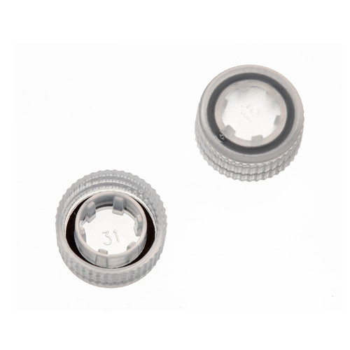 Labcon Screw Caps with O-Rings for SuperClear® Microcentrifuge Tubes, Natural Color, in Bags, case/5000 