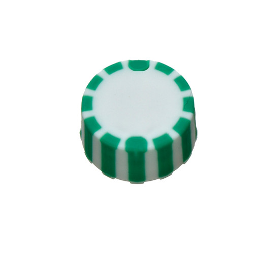 Labcon Screw Caps with Elastomeric Seal for SuperClear® Microcentrifuge Tubes, Green Color, in Bags, case/5000 