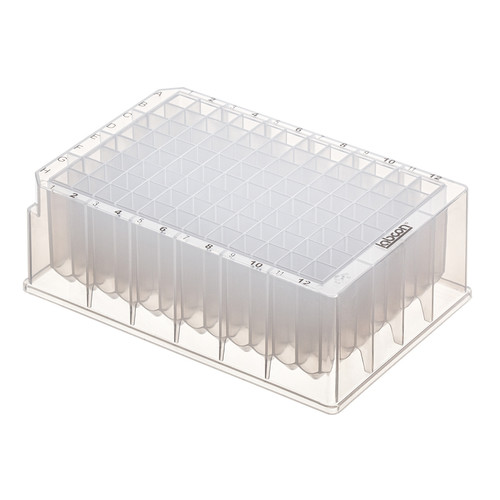 Labcon PurePlus® 2.2 mL 96 Well Deep Well Plates with Square Wells and Registration Corners, Autoclavable, case/100 