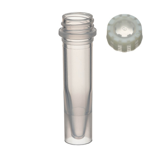 Labcon SuperClear® 1.5 mL Freestanding Screw Cap Microcentrifuge Tubes with Elastomeric Caps, in Resealable Bags, case/5000 