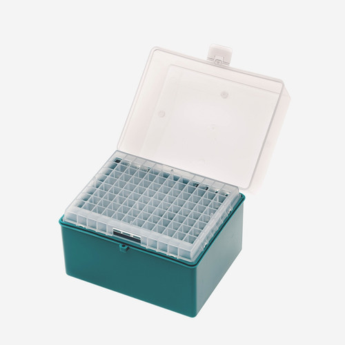 Labcon Refillable Storage Racks for Eclipse 100-1250 uL Refill Tips, Teal, Autoclavable, case/48 