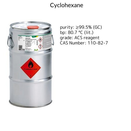Sigma-Aldrich Cyclohexane for Analysis, EMSURE®, ACS Grade, ISO, Reagent Ph Eur, 2.5 Liter 