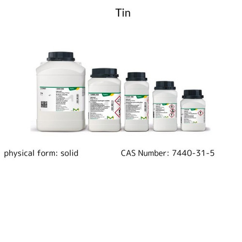 Sigma-Aldrich Tin, Granulated for Analysis, 4mm, EMSURE® Reagent Ph Eur Grade, 250 grams 