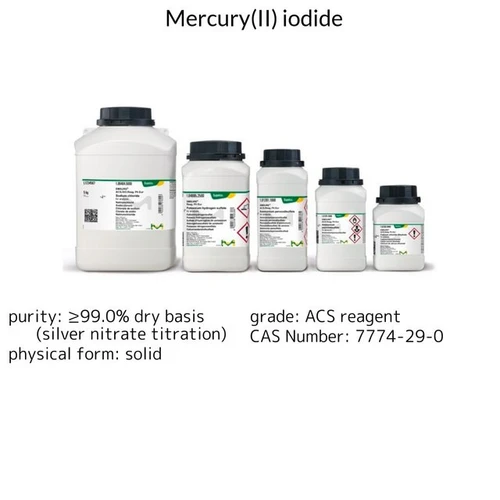 Sigma-Aldrich Mercury(II) Iodide Red for Analysis, 50 grams 