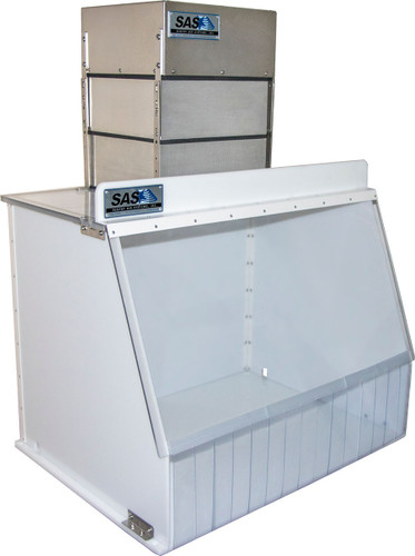 Sentry Air Systems 24" Ductless Fume Hood, Acrylic, High-Efficiency, 50-255 CFM (low to high with 2 stacked HEPA filters) 