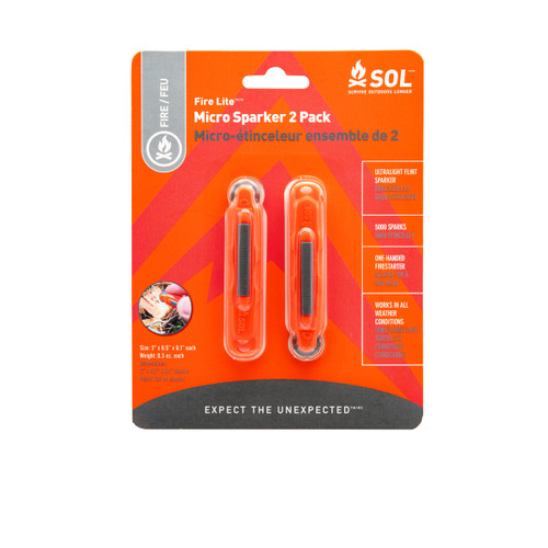 Adventure Ready Brands SOL Fire Lite Micro Sparker 2 Pack, case/24 