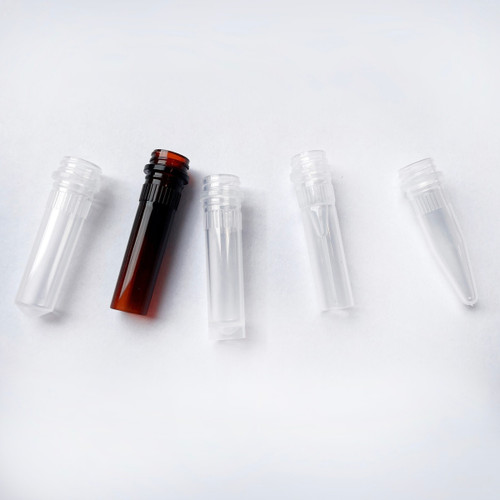CP Lab Safety Bulk Microcentrifuge Tubes, Sterile, 0.5mL, Screw Thread Cap, Conical with Skirted Base, Ribbed, Autoclavable PP, case/1000 