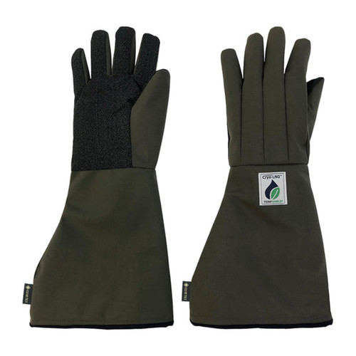  Tempshield CRYO-LNG™ Liquid Nitrogen Gloves, Elbow Length, Brown, 1 Pair 