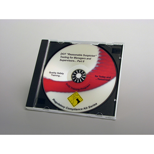 Marcom Safety Training Program, DOT "Reasonable Suspicion" Testing for Managers and Supervisors (Part II), DVD or USB, English or Spanish, Each Marcom Safety Training Program, DOT "Reasonable Suspicion" Testing for Managers and Supervisors (Part II), DVD or USB, English or Spanish, Each