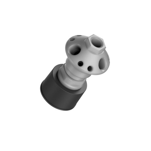10-Port Cap for Glass Bottle, GL38 Waste Collection Manifold Kit 10-Port Cap for Glass Bottle, GL38 Waste Collection Manifold Kit
