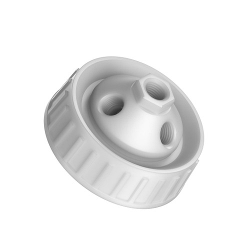 Waste Manifold Port Cap, Polypropylene, 4-port, 70mm for Nalgene®, size L (4 x 1/4" NPT), with plugs (WF-70NAL-4KIT) Waste Manifold Port Cap, Polypropylene, 4-port, 70mm for Nalgene®, size L (4 x 1/4" NPT), with plugs (WF-70NAL-4KIT)