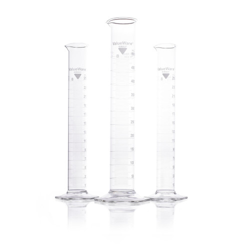 KIMBLE® Graduated Cylinder TC, White Scale, 250 mL, ValueWare Series, Laboratory Measuring Cylinder, Case of 6 KIMBLE® Graduated Cylinder TC, White Scale, 250 mL, ValueWare Series, Laboratory Measuring Cylinder, Case of 6