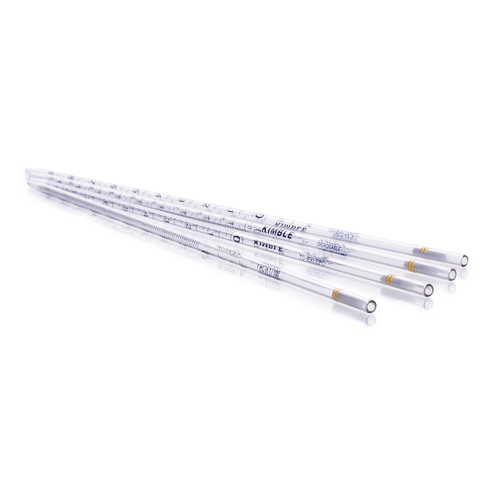 KIMBLE® Sterile Disposable Glass Serological Pipette, 5 mL, Blue Color Code, Case of 500