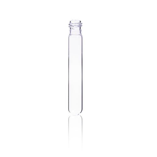 KIMBLE® Glass Culture Tube, Round Bottom, Disposable, No Cap, 16 × 100 mm, 15-415 Thread, Case of 1000 KIMBLE® Glass Culture Tube, Round Bottom, Disposable, No Cap, 16 × 100 mm, 15-415 Thread, Case of 1000