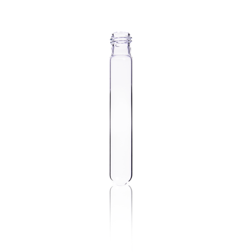 KIMBLE® Round Bottom Disposable Screw Thread Glass Culture Tube, 18-415, 20 × 150 mm, 30 mL, Without Cap, Case of 500