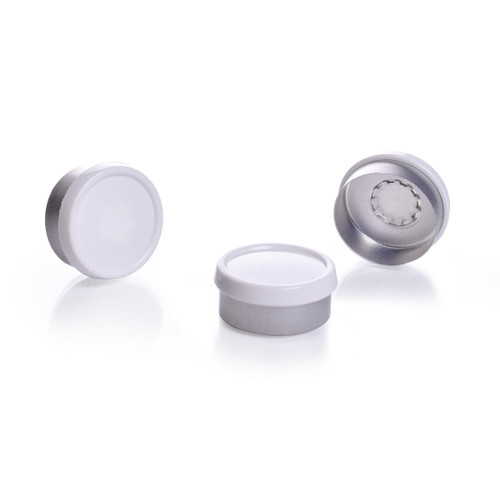 KIMBLE® Flip-Off Seal, White, 20 mm Aluminum/Plastic Seal for Vials, Case of 1000 KIMBLE® Flip-Off Seal, White, 20 mm Aluminum/Plastic Seal for Vials, Case of 1000