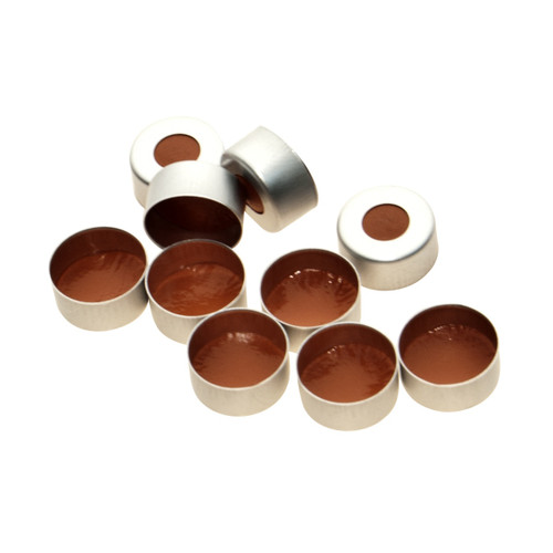 KIMBLE® 11 mm Aluminum Seal with PTFE-Faced Liner, Case of 100 KIMBLE® 11 mm Aluminum Seal with PTFE-Faced Liner, Case of 100