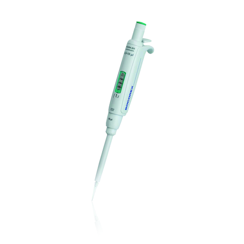 WHEATON® Socorex Acura Manual 825 Micropipette, Variable Volume 0.5  10 µL, Single Channel, Each